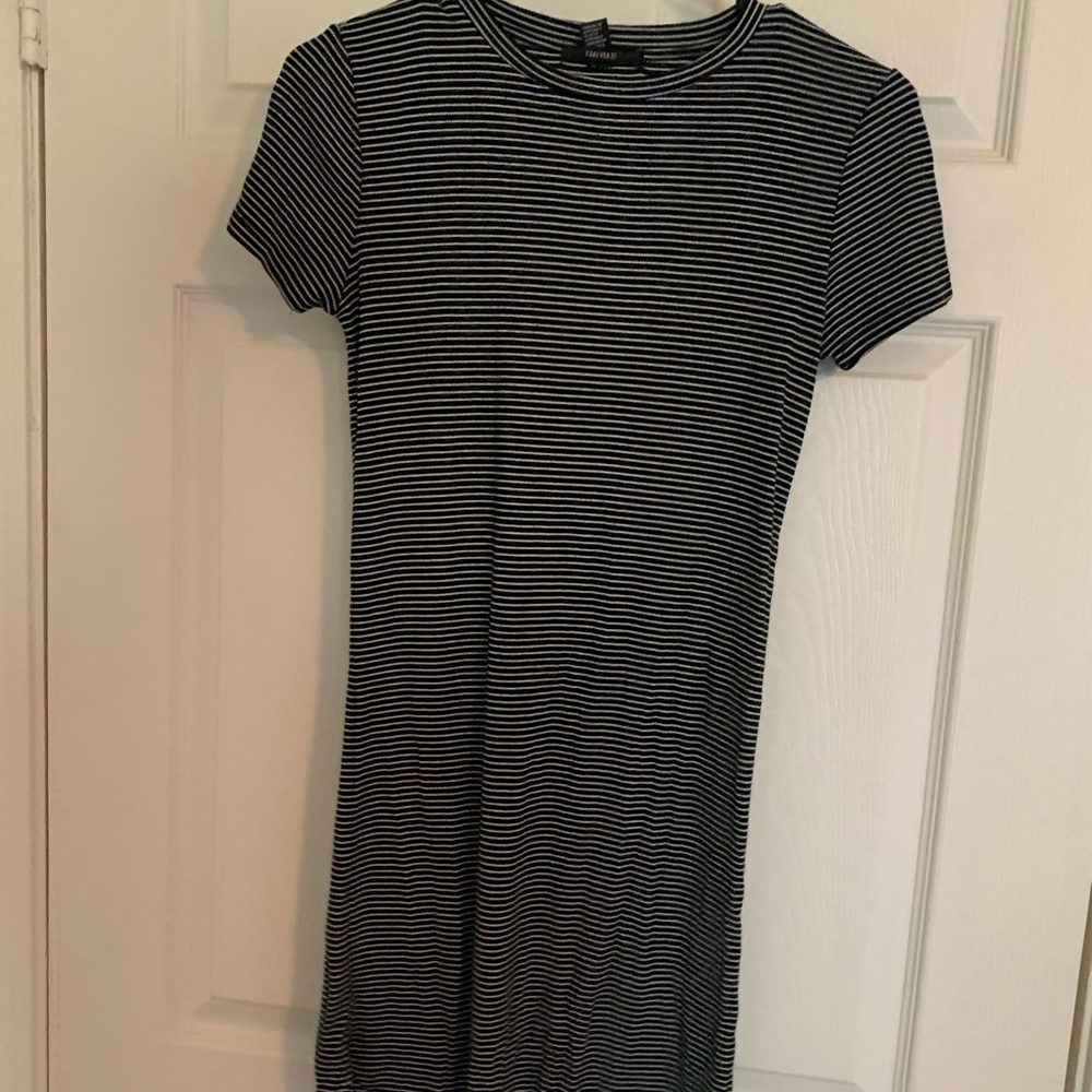 Striped bodycon dress